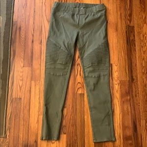 Olive green jeggings